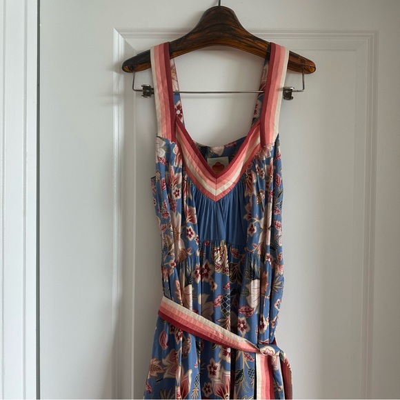 Farm Rio Blue Superbloom Tapestry Maxi Dress - Picture 2 of 8